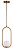 Lustre Pendente Cor Dourado, Vidro Opaco, Marca inobari Modelo COD10093 - Imagem 1