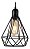 Lustre pendente cor preta D200xH220MM modelo COD10038 - Imagem 2