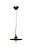 Lustre pendente cor preta D270xH150MM modelo COD10022 - Imagem 2