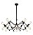 Lustre pendente cor preto 1000 H500MM marca inobari modelo COD10084 - Imagem 1