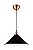 Lustre pendente cor preto 380xH190MM modelo COD10059 - Imagem 2