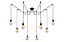 Lustre pendente cor preto 750 H1200MM marca inobari modelo COD10083 - Imagem 1