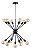 Lustre pendente cor preto D600xH500MM modelo COD10055 - Imagem 3