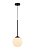 Lustre Pendente Cor Preto, Vidro Opaco, Marca inobari Modelo COD10097 - Imagem 1