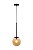 Lustre pendente cor preto/ambar 200 H1000MM marca inobari modelo COD10087 - Imagem 1