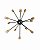 Lustre pendente cor preto/cobre  D700xH700MM marca inobari modelo COD10071 - Imagem 2