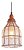 Lustre pendente cor rose D195xH260MM modelo COD10041 - Imagem 2