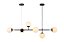 Lustre Pendente Jabuticaba Preto Vidro Opaco inobari COD10098 - Imagem 1