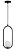Lustre Pendente Jabuticaba Preto Vidro Opaco Marca inobari Modelo COD10094 - Imagem 1