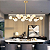 Luminária Pendente Lustre Jabuticaba Moon Dourado Com Bolas Globos Esferas Opaco Leitoso Moderno Luxo COD10111 - Imagem 4