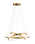 Luminária Pendente Lustre Led Arco Anéis Infinito Dourado Moderno Luxuoso COD10119 - Imagem 1