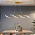 Luminária Pendente Lustre Led Dna Dourado Moderno Luxuoso Bivolt COD10121 - Imagem 4