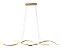 Luminária Pendente Lustre Led Dna Dourado Moderno Luxuoso Bivolt COD10121 - Imagem 2