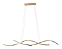 Luminária Pendente Lustre Led Dna Dourado Moderno Luxuoso Bivolt COD10121 - Imagem 1