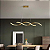 Luminária Pendente Lustre Led Dna Dourado Moderno Luxuoso Bivolt COD10121 - Imagem 5