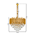 Luminária Pendente Lustre Luxuoso Metal Dourado e Cristais Vana Sindora COD10103 - Imagem 5