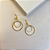 Brinco argolas banhado a ouro 18k - Imagem 1