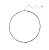 Colar choker slim 4mm banhado a ródio - Imagem 1