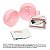 Cápsula com miniatura de máquina de costura decorativa cor rosa claro acinzentado - MINI-CP-1522SP - Imagem 3
