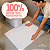 Tapete Branco para banheiro com adesivo de fixação - 58cm X 46cm com 10 unidades - Imagem 11