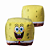 ALMOFADA FORMATO FIBRA CUBO BOB ESPONJA - Imagem 1