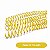 ESPIRAL PARA ENCADERNAÇÃO 7MM AMARELO COM 100 UNIDADES - Imagem 2