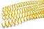 ESPIRAL PARA ENCADERNAÇÃO 7MM AMARELO COM 100 UNIDADES - Imagem 4
