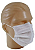 Máscara Tripla Camada com Clip Nasal - Branco - 50un - Mega Medical - Imagem 2