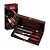 KIT PARA CHURRASCO TRAMONTINA EM AÇO INOX E CABO DE MADEIRA VERMELHO POLYWOOD COM ESTOJO DE MADEIRA 4 PEÇAS - 21198764 - Imagem 1