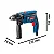 FURADEIRA DE IMPACTO 1/2" GSB 13 RE 750W BIVOLT - 06012B80Z0000 - Imagem 4