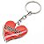 CHAVEIRO METAL CORAÇÃO C10  PERSONALIZADO - Imagem 1