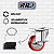Rodinhas para moveis Com Trava Mesa 2polegadas Vermelho Kit 4Und - RRJ - Imagem 5
