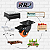 Rodinhas para moveis Com e Sem Freio 2polegadas Laranja Kit 4Und - RRJ - Imagem 2