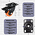 Rodinhas para moveis Com Freio 2 polegadas Laranja Kit 4 Und - RRJ - Imagem 4