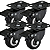 Rodinhas para moveis Com Trava Cama 2 polegadas Preto Kit 4 Und - RRJ - Imagem 1