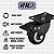 Rodinhas para moveis Com Trava Cama 2 polegadas Preto Kit 4 Und - RRJ - Imagem 3