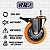 Rodinhas para moveis pesados Espiga 3 polegadas Laranja Kit 4Und - RRJ - Imagem 3