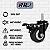 Rodinhas para moveis Trava e Espiga 2 polegadas Preto Kit 4 Und - RRJ - Imagem 3