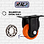 Rodinhas para moveis Fixo Cama Box 2 polegadas Laranja Kit 2 Und - RRJ - Imagem 5