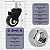 Rodinhas para moveis Com Espiga Cama 2 polegadas Preto Kit 4 Und - RRJ - Imagem 4