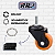 Rodinhas para moveis Com Espiga 2 polegadas Laranja Kit 4 Und - RRJ - Imagem 5