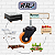 Rodinhas para moveis Com Espiga 2 polegadas Laranja Kit 4 Und - RRJ - Imagem 2
