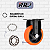 Rodinhas para moveis pesados fixas 3 polegadas Laranja Kit 4 Und - RRJ - Imagem 5