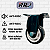 Rodinhas para moveis pesados fixas 3 polegadas Preta Kit 4 Und - RRJ - Imagem 3