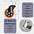 Rodinhas para moveis pesados Espiga 3 polegadas Laranja Kit 4Und - RRJ - Imagem 4