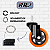 Rodinhas para moveis pesados Espiga 3 polegadas Laranja Kit 4Und - RRJ - Imagem 5