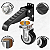 Rodinha para Moveis Bancada Trabalho 2,5polegadas Preto Kit 4Und - RRJ - Imagem 3