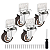 Rodinhas para moveis chapa L lateral 2 polegadas Marrom Kit 4Und - RRJ - Imagem 7