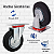 Rodinhas para moveis Emborrachada 3polegadas Giratorio Kit 4 Und - RRJ - Imagem 3