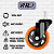 Rodinhas para moveis pesados Espiga e Trava 3 polegadas Kit 4Und - RRJ - Imagem 3